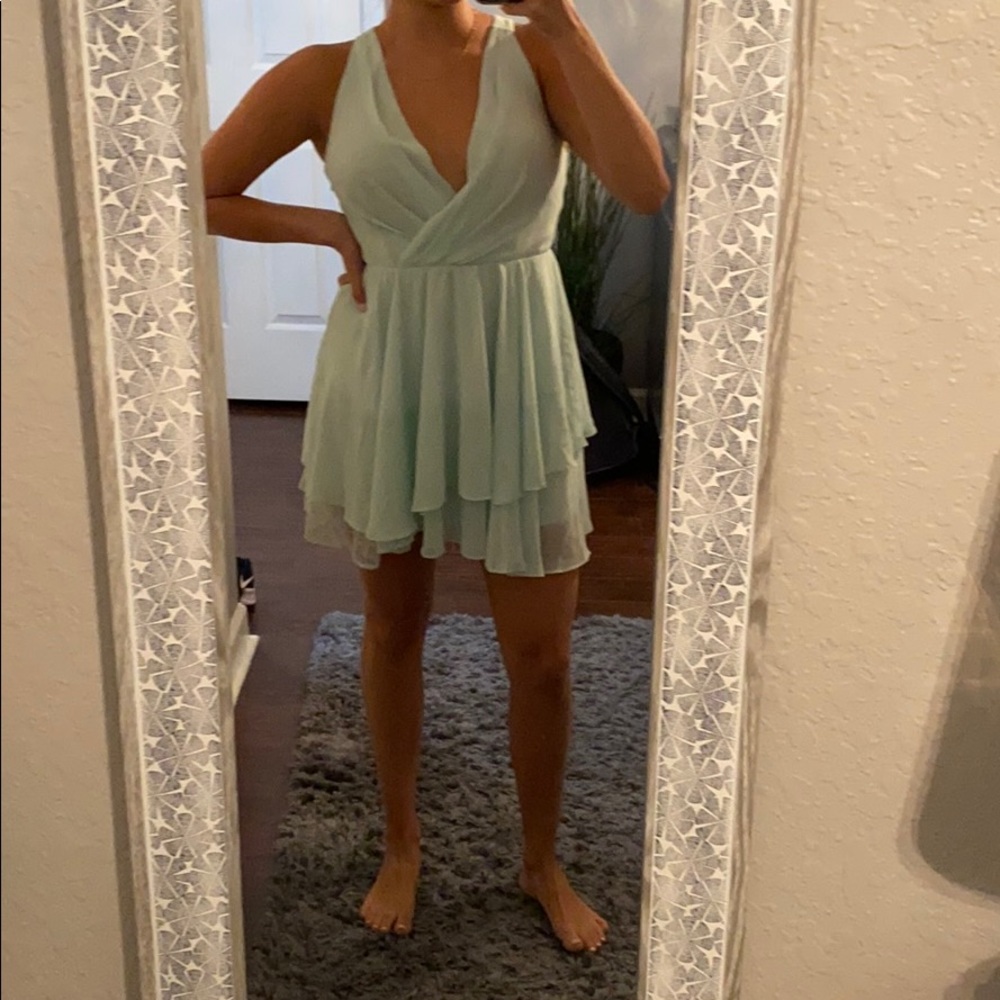PASTEL GREENISH/ BLUE DRESS